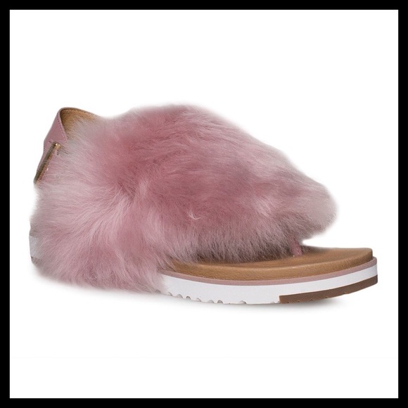 UGG HOLLY SOCH SANDALS PINK New In The Box - Picture 4 of 7
